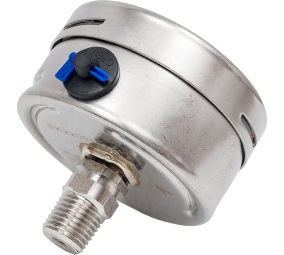 Манометр от 0 до 250 бар из нержавеющей стали, D63 мм, NPT 1/4", штуцер сзади по центру A-Flow G32-S-4N-63B-250bar
