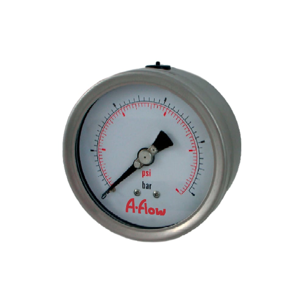 Манометр от 0 до 60 бар из нержавеющей стали, D63 мм, BSPP 1/4", штуцер ...