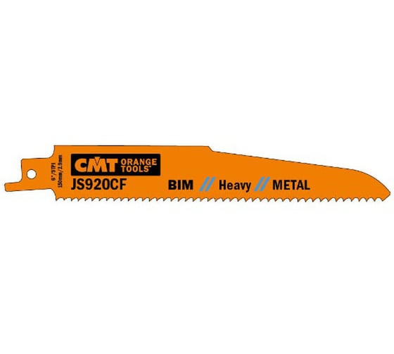 Пилки сабельные по металлу (150 мм; шаг зубьев 2.9 мм) 5 шт. CMT JS920CF-5 1