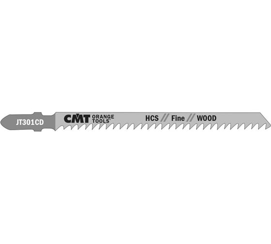 Пилки лобзиковые по дереву (116/90 мм; шаг 3 мм) 5 шт. CMT JT301CD-5 1