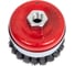 Щетка чашка усиленная для УШМ 75 мм, M14, витая проволока Gepard GP0860-75 2