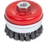 Щетка чашка усиленная для УШМ 75 мм, M14, витая проволока Gepard GP0860-75 3