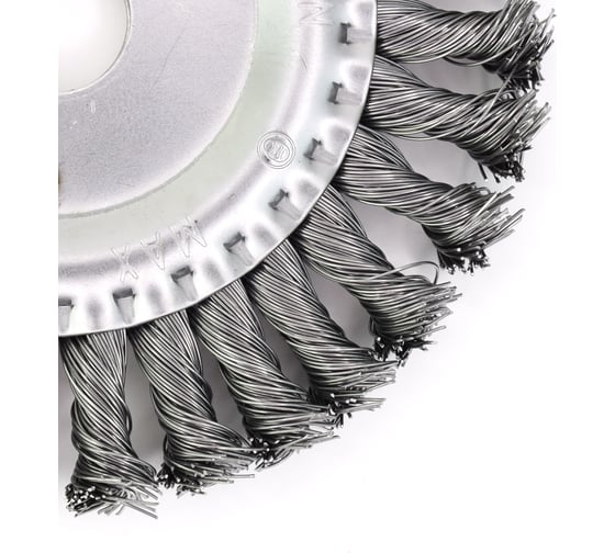 Щетка дисковая жгутовая 150x13x22.2 мм, ворс сталь 0.5 мм EuroBrush 13-013 EB-DST5L