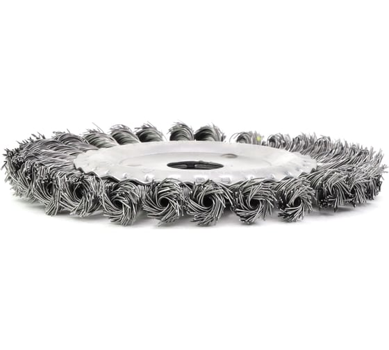 Щетка дисковая жгутовая 150x13x22.2 мм, ворс сталь 0.5 мм EuroBrush 13-013 EB-DST5L