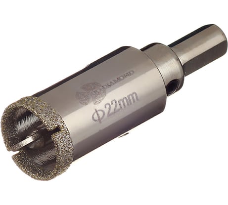 Коронка алмазная по керамике и кафелю с центрирующим сверлом TRIO-DIAMOND 22 мм 400022