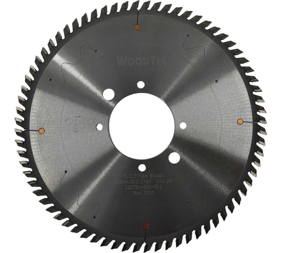 Пила дисковая для пильных центров 300x4.4/3.2x80 мм, Z72, трапеция Woodtec ВИ 337400 1