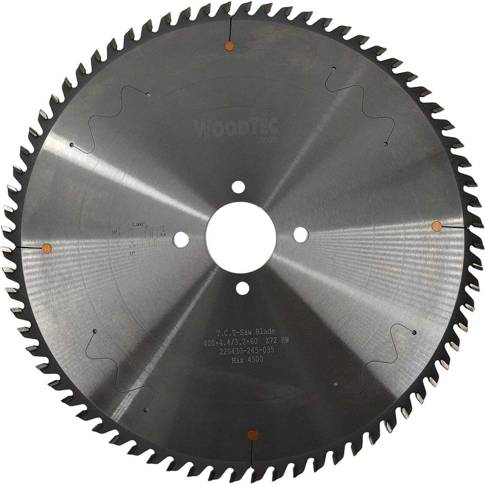 Пила дисковая для пильных центров 400x4.4/3.2x60 мм, Z72, трапеция ...