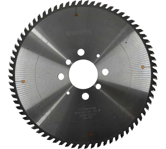 Пила дисковая для пильных центров 400x4.4/3.2x80 мм, Z72, трапеция Woodtec ВИ 337415 1
