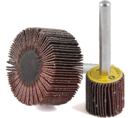 Валик лепестковый со шпинделем (30x10x6 мм; P40) GLOB ЛВШ30x10x6P40