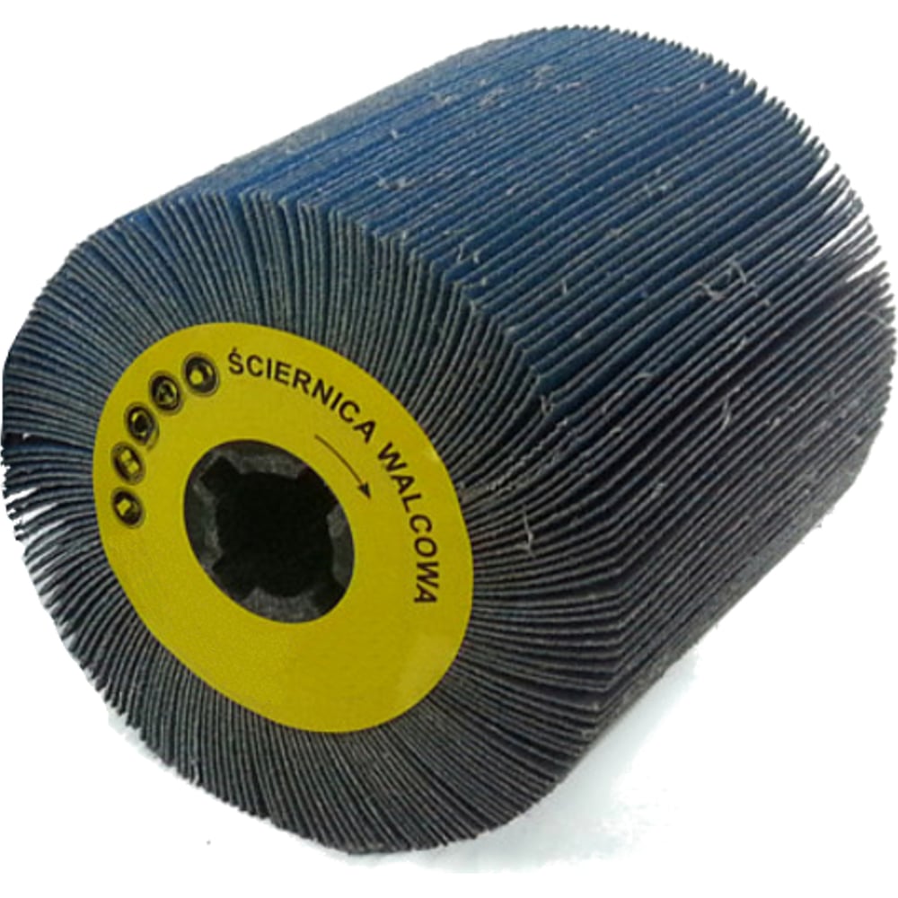 03 Валик шлифовальный лепестковый на тканой основе (100х100х19 мм; P80 ...