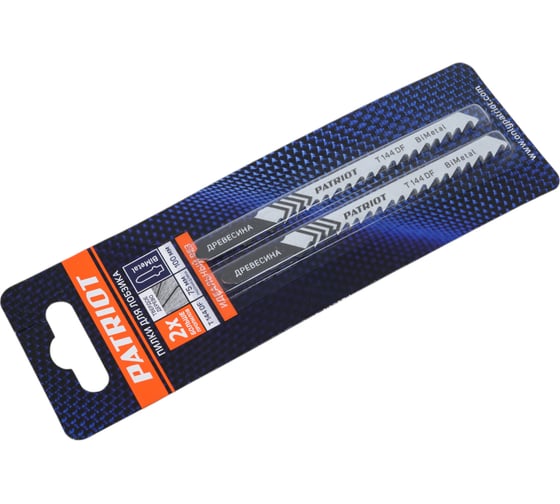 Пилка для лобзика по дереву T144DF (2 шт.) EDGE by PATRIOT 814010006