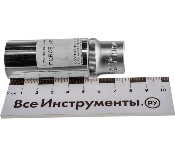 Головка длинная 6-гранная (19 мм; 1/2'') FORCE 5457719