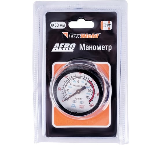 Манометр Foxweld AERO 50 мм 5763