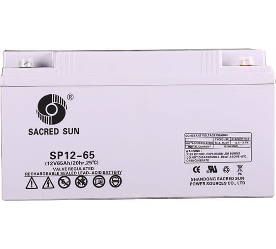 Аккумуляторная батарея SP12-65 65-10 SACRED SUN 00-00000599