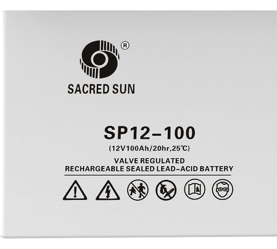 Аккумуляторная батарея SP12-100 100-10 SACRED SUN 00-00000621
