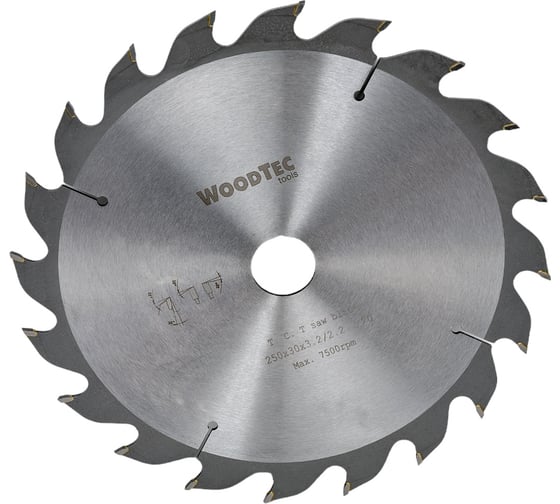 Пила дисковая 250х3.2/2.2x30 мм, Z20 Woodtec ИН 342236