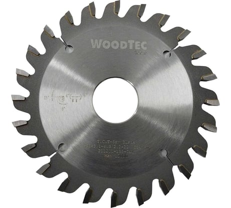 Подрезная пила для форматно-раскроечных станков 100x3.1-4.3/2.2x22 мм, Z=24 KON Woodtec ВИ 325881