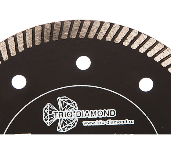 Диск алмазный отрезной Турбо ультратонкий Grand hot press (125х22.23 мм) TRIO-DIAMOND GTT702