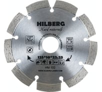 Диск алмазный отрезной сегментный Hard Materials Laser (125x22.23 мм) Hilberg HM102 15622836