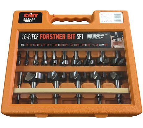 Комплект свёрл Форстнера (1/4" - 2 1/8") 16 шт. CMT 537.000.16