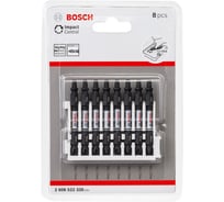 Биты двусторонние ударные Impact Control (PH2/T20; 65 мм) 8 шт. Bosch 2608522335