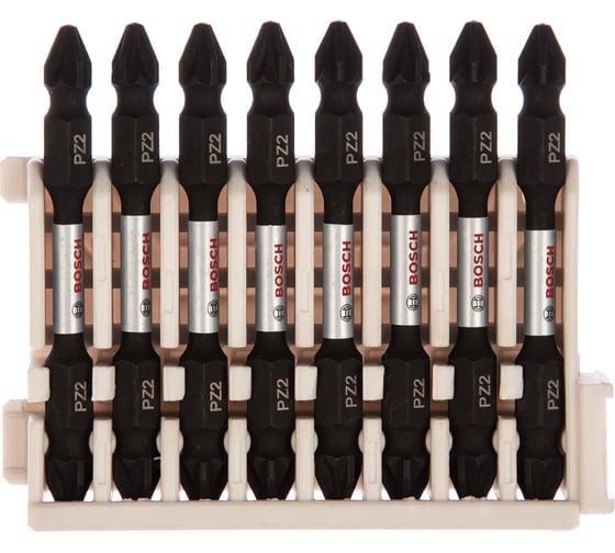 Биты двусторонние ударные Impact Control (PZ2; 65 мм) 8 шт. Bosch 2608522338 1