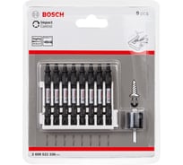 Двухсторонние ударные биты Impact Control (PH2/Т20; 65 мм; 8 шт.) + магнитная муфта Bosch 2608522336