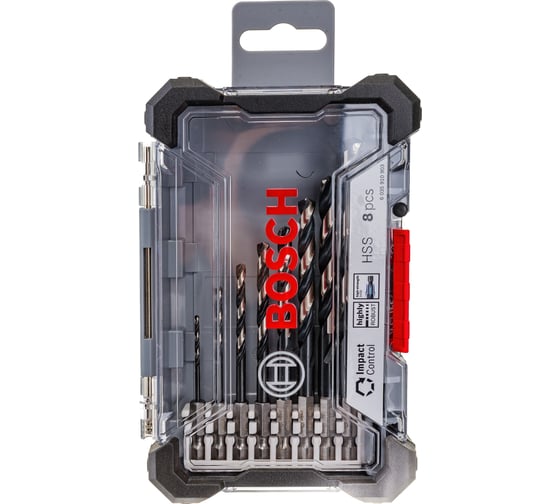 Набор сверл по металлу в кейсе M (2-10 мм) 8 шт. Bosch 2608577146