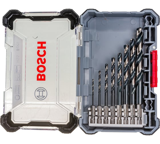 Набор сверл по металлу в кейсе M (2-10 мм) 8 шт. Bosch 2608577146