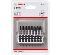 Набор ударных бит Impact Control (T15, T20,T25, T30, T40; 50 мм; 8 шт.) Bosch 2608522329