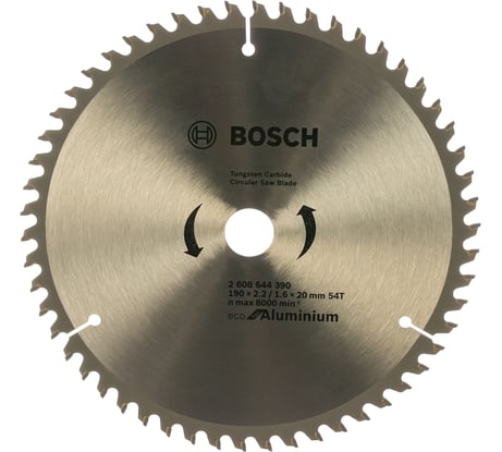 Пильный диск ECO AL (190x20/16 мм; 54T) Bosch 2608644390