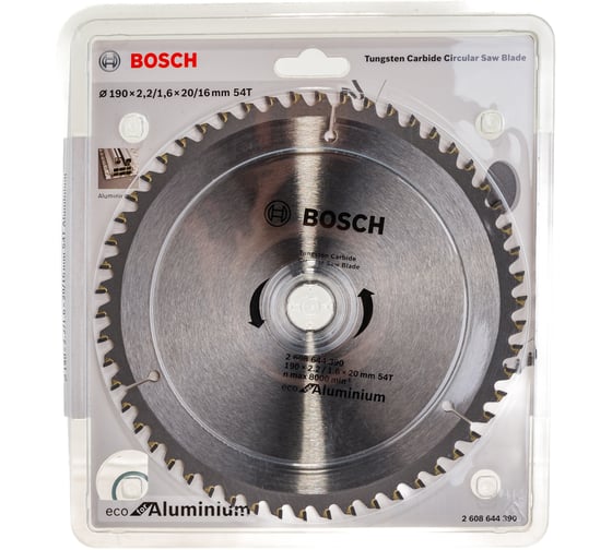 Пильный диск ECO AL (190x20/16 мм; 54T) Bosch 2608644390
