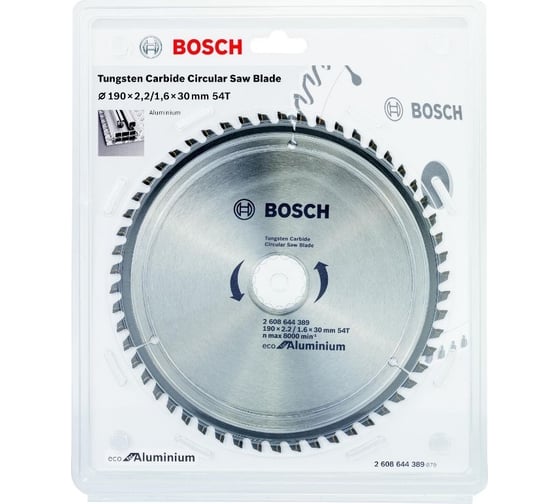 Пильный диск ECO AL (190x30 мм; 54T) Bosch 2608644389