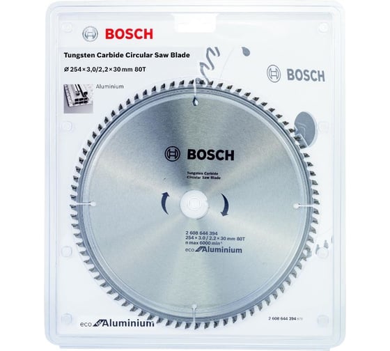 Пильный диск ECO AL (254x30 мм; 80T) Bosch 2608644394
