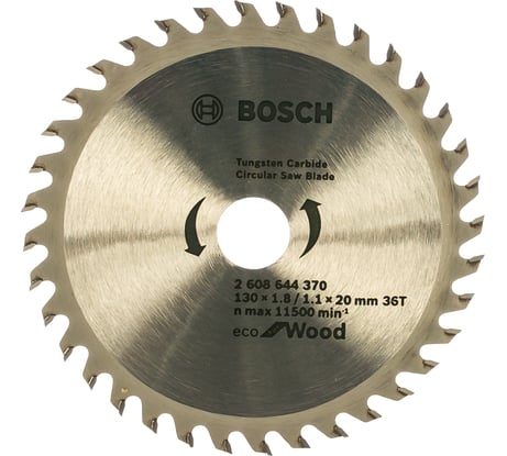 Пильный диск ECO WOOD (130x20 мм; 36T) Bosch 2608644370