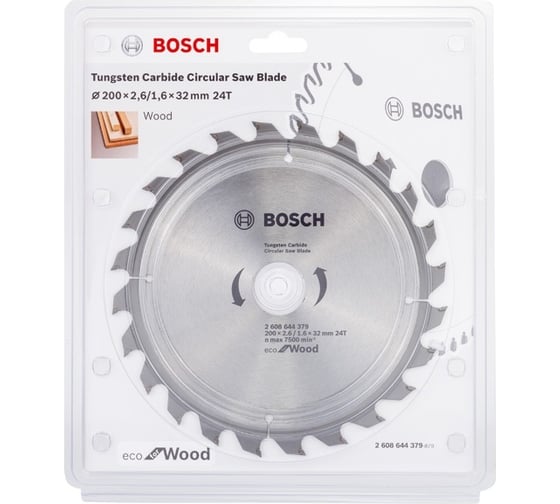 Пильный диск ECO WOOD (200x32 мм; 24T) Bosch 2608644379
