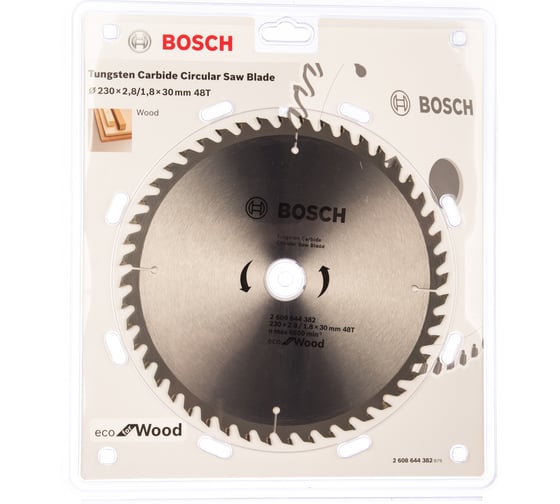 Пильный диск ECO WOOD (230x30 мм; 48T) Bosch 2608644382 1