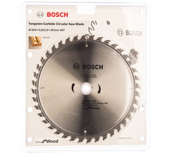 Пильный диск ECO WOOD (254x30 мм; 40T) Bosch 2608644383