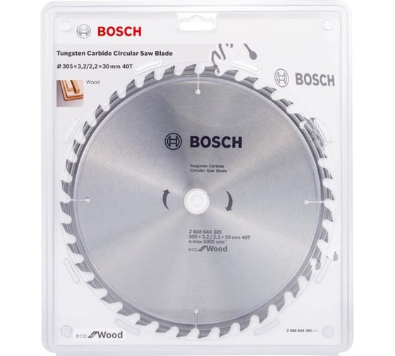 Пильный диск ECO WOOD (305x30 мм; 40T) Bosch 2608644385