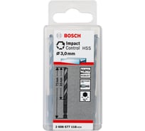 Сверло по металлу Impact Control (3х72 мм; 10 шт.) Bosch 2608577118