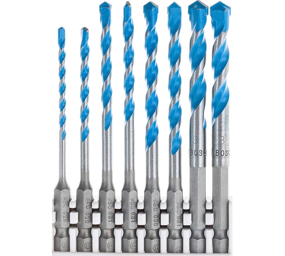 Набор сверл Hex-9 MultiConstruction Impact Control (3-8 мм; 8 шт.) Bosch 2608577141