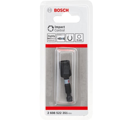 Головка торцевая Impact Control (8 мм) Bosch 2608522351