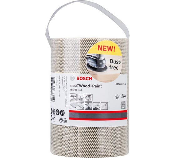 Шлифрулон на сетчатой основе (115х5000 мм; Р320) Bosch 2608621295