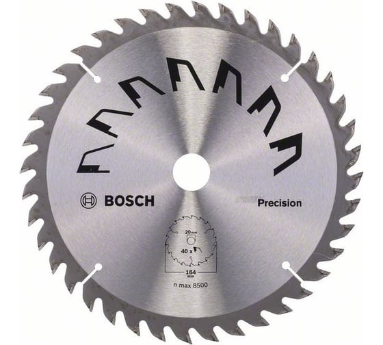 Пильный диск PRECISION GP WO H 184x20-40 Bosch 2609256864