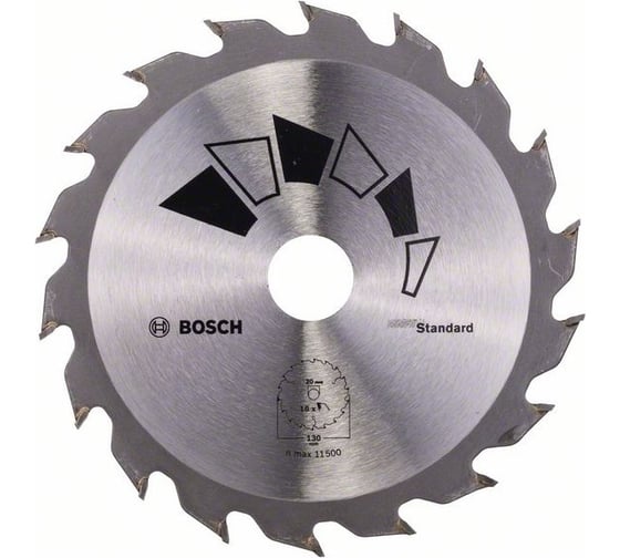 Пильный диск STANDARD GT WO H 130x20/16-18 Bosch 2609256802 1