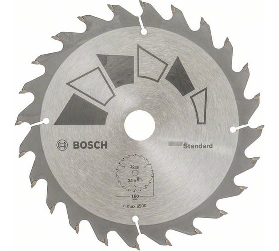 Пильный диск STANDARD GT WO H 160x20/16-24 Bosch 2609256810 1