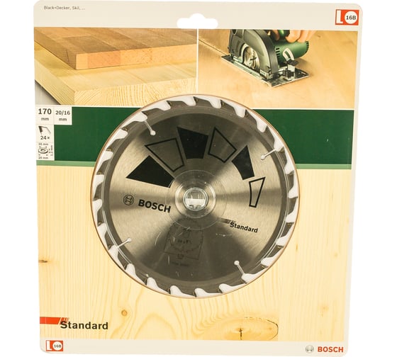 Пильный диск STANDARD GT WO H 170x20/16-24 Bosch 2609256812