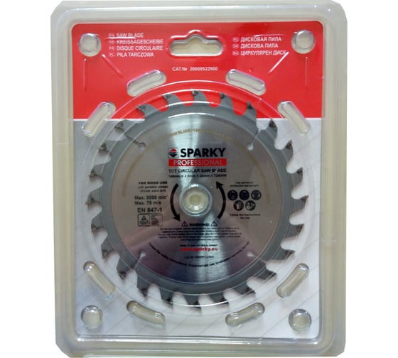 Диск циркулярный по дереву (140x2.5х20 мм; T24) SPARKY 20009522900