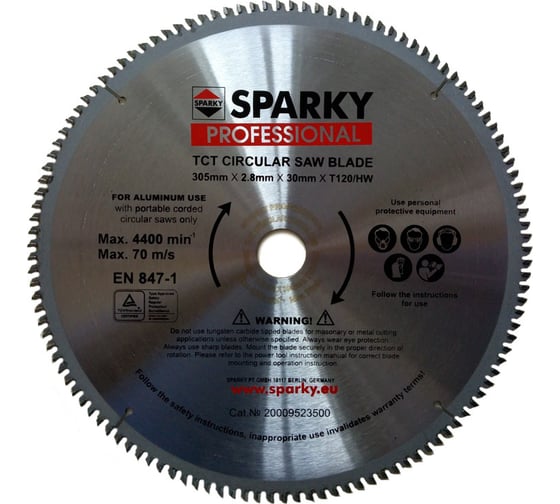 Диск циркулярный по дереву (305х3x30 мм; T120) SPARKY 20009523500 1