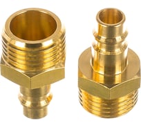 Соединение быстроразъемное (10 шт; папа – M1/2; латунь) HUBERTH RP208330